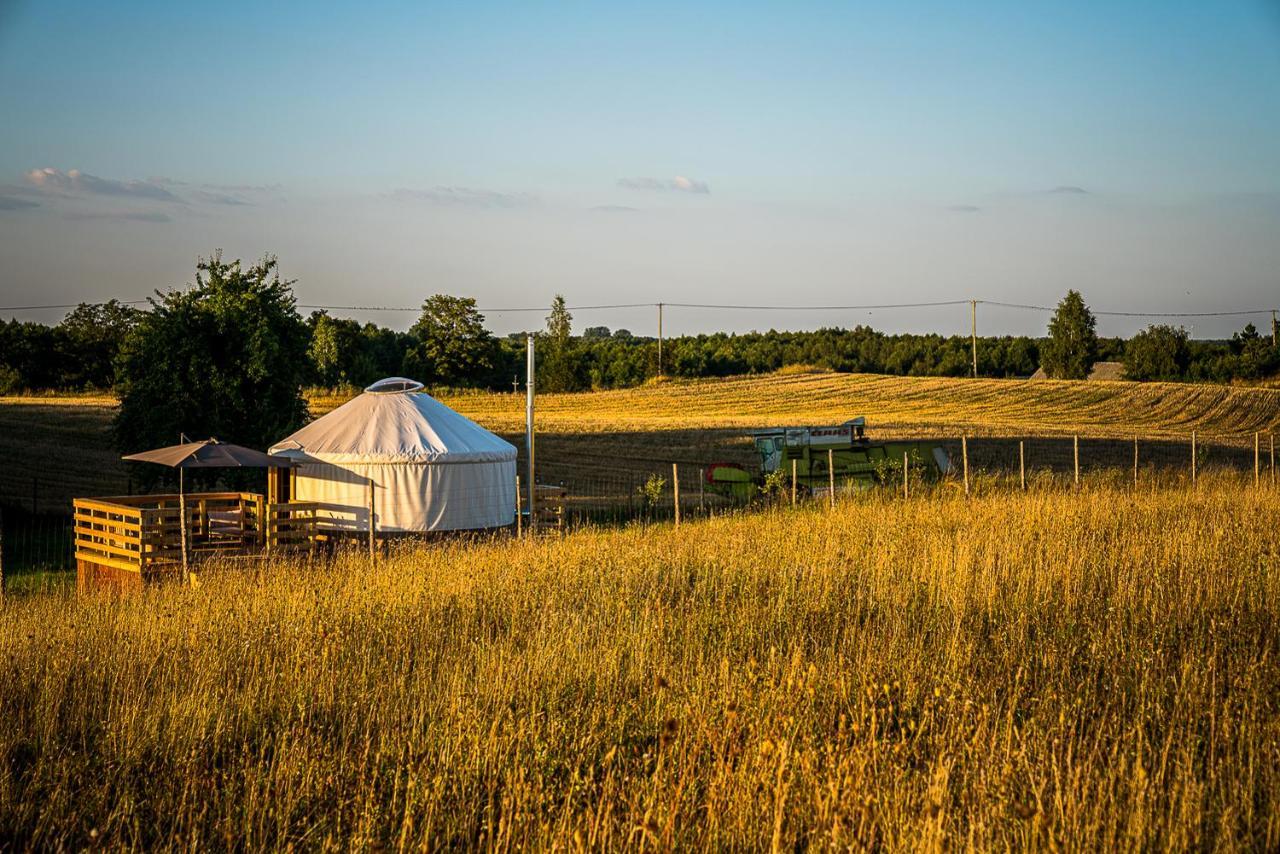 Апартаменты Siedlisko Pod Krukiem - Jurta Rosochaty Rog Экстерьер фото